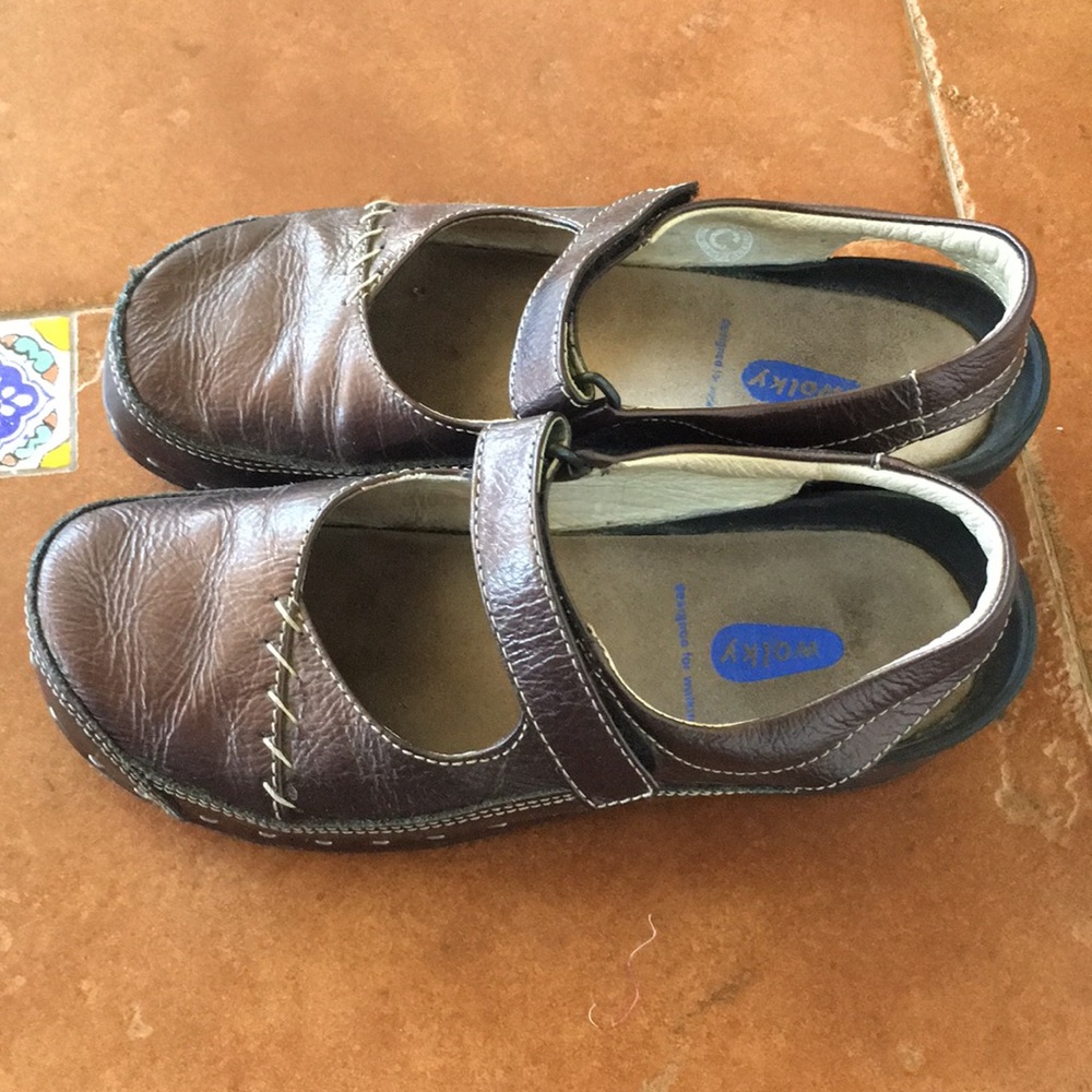 Wolky clogs plum color
